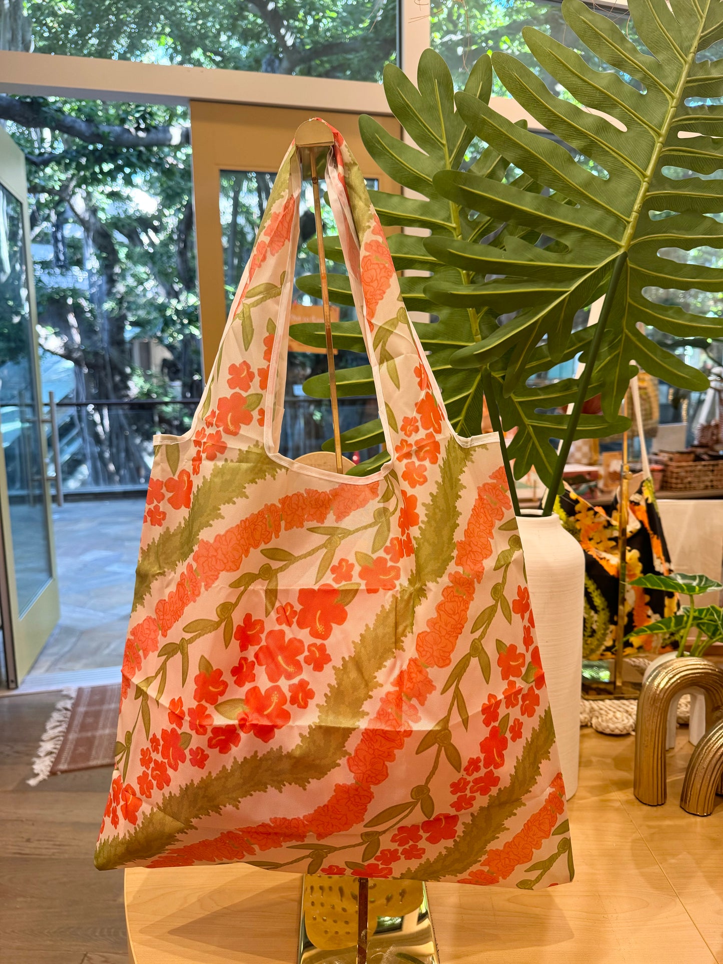 Lei Print Reusable Tote