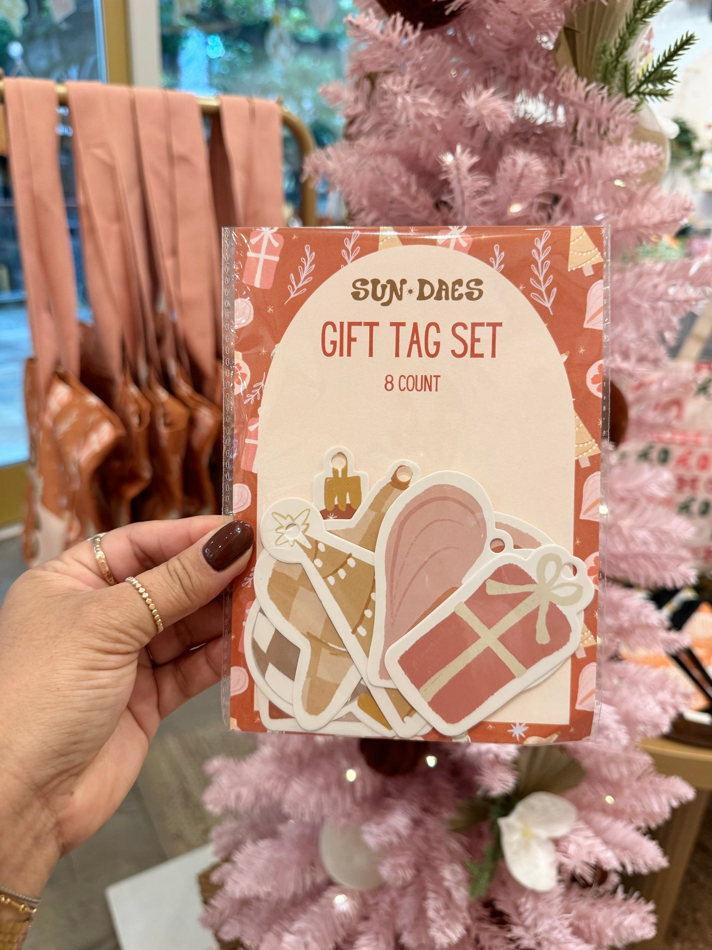 Boho Holiday Gift tag set