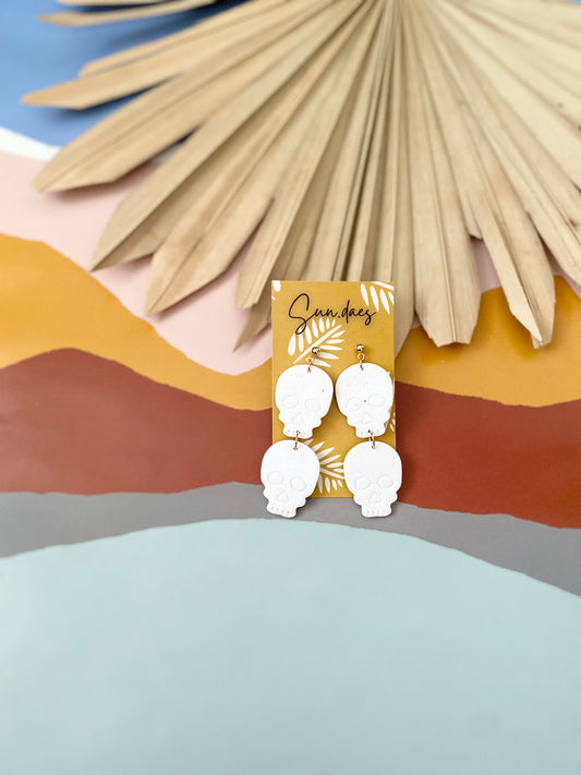 Speckled white skulls