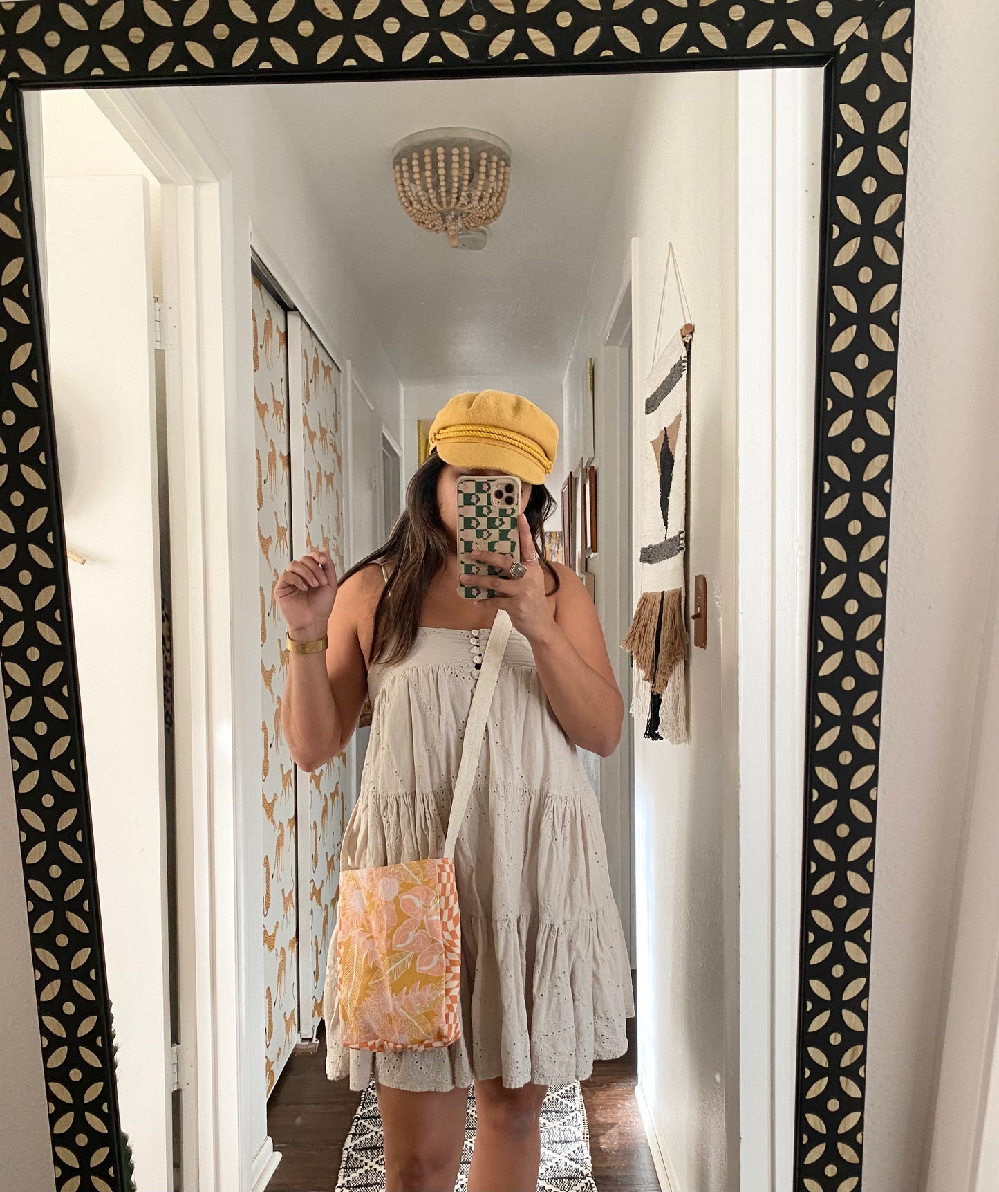 Mel crossbody in Mustard protea