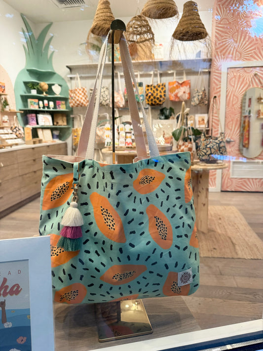 Papaya Everything tote