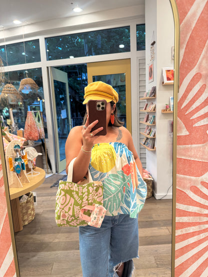 Mini tote keychain
