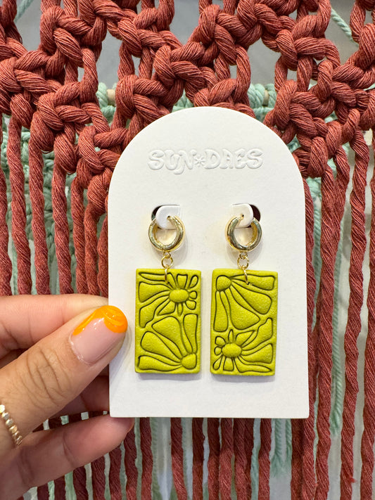 Chartreuse Matisse floral Huggies