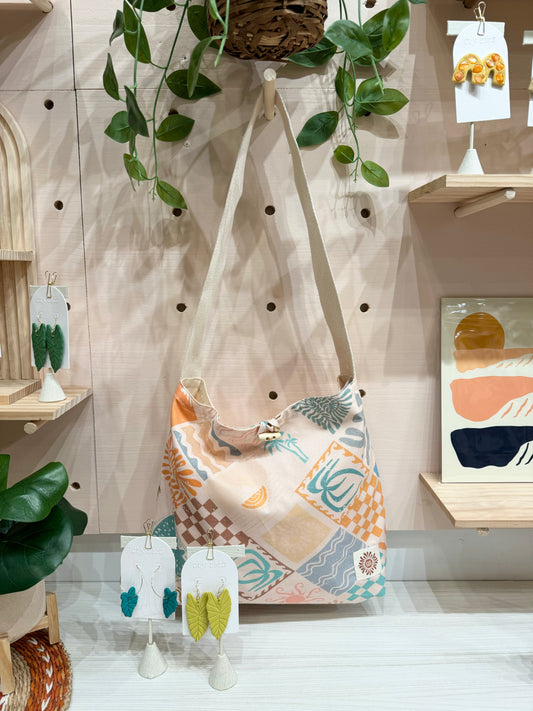 Light Sun Patchwork Hobo