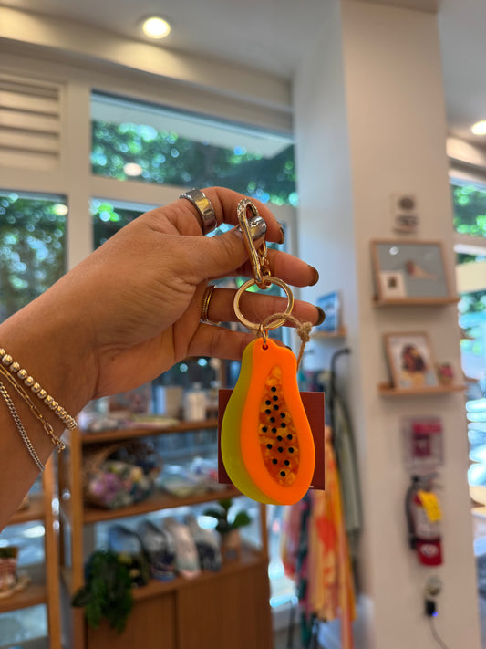 Papaya Keychain