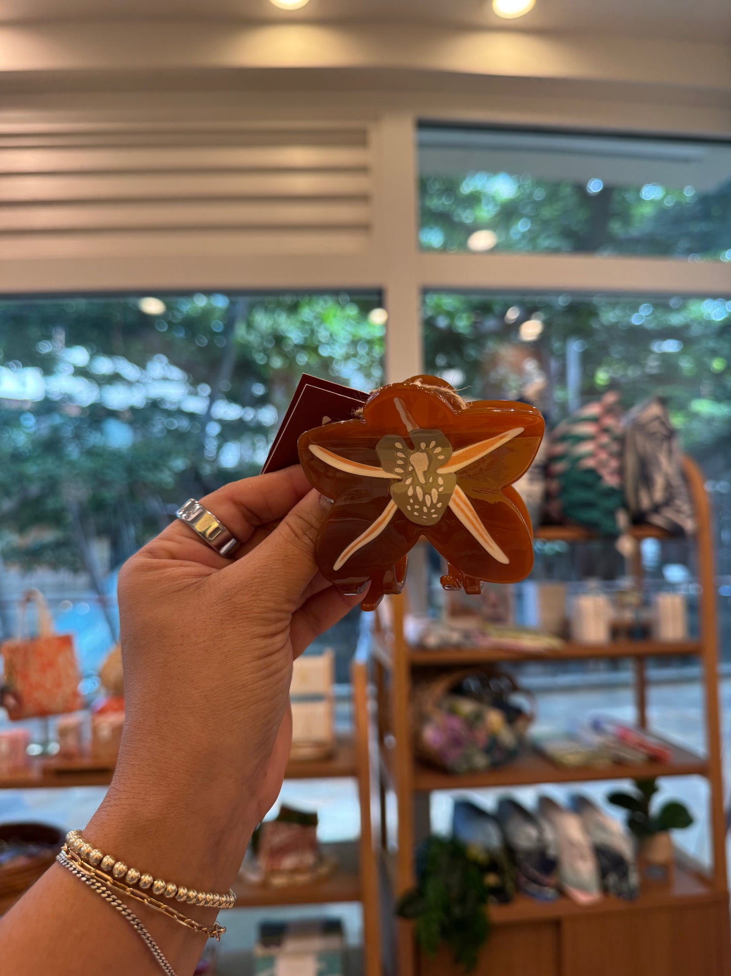 Wild Orchid Claw Clip