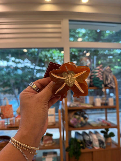 Wild Orchid Claw Clip
