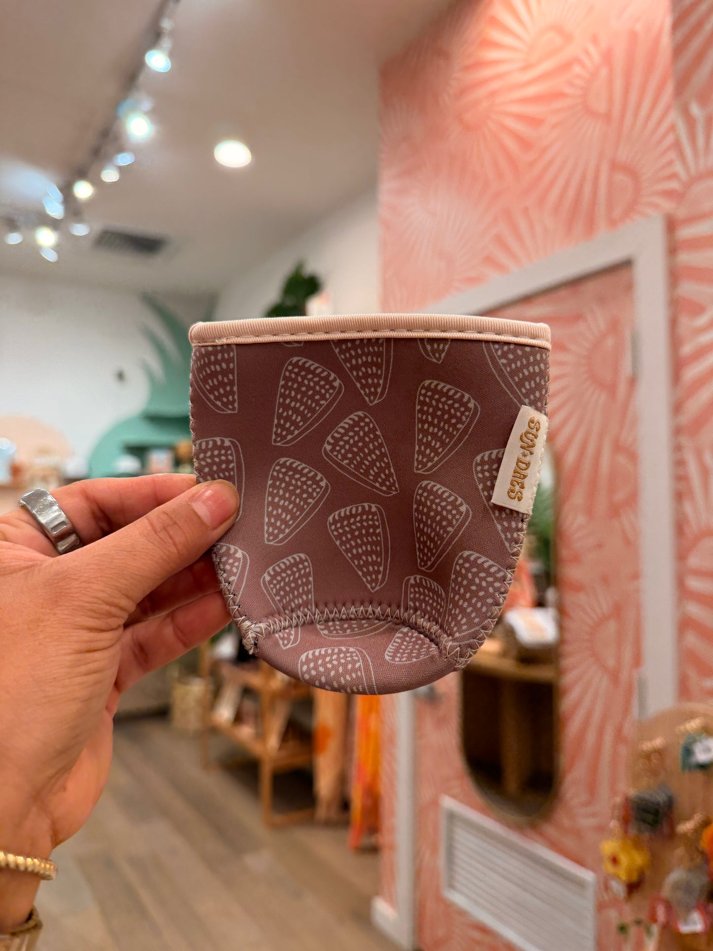 Flea cone coffee sleeve sm