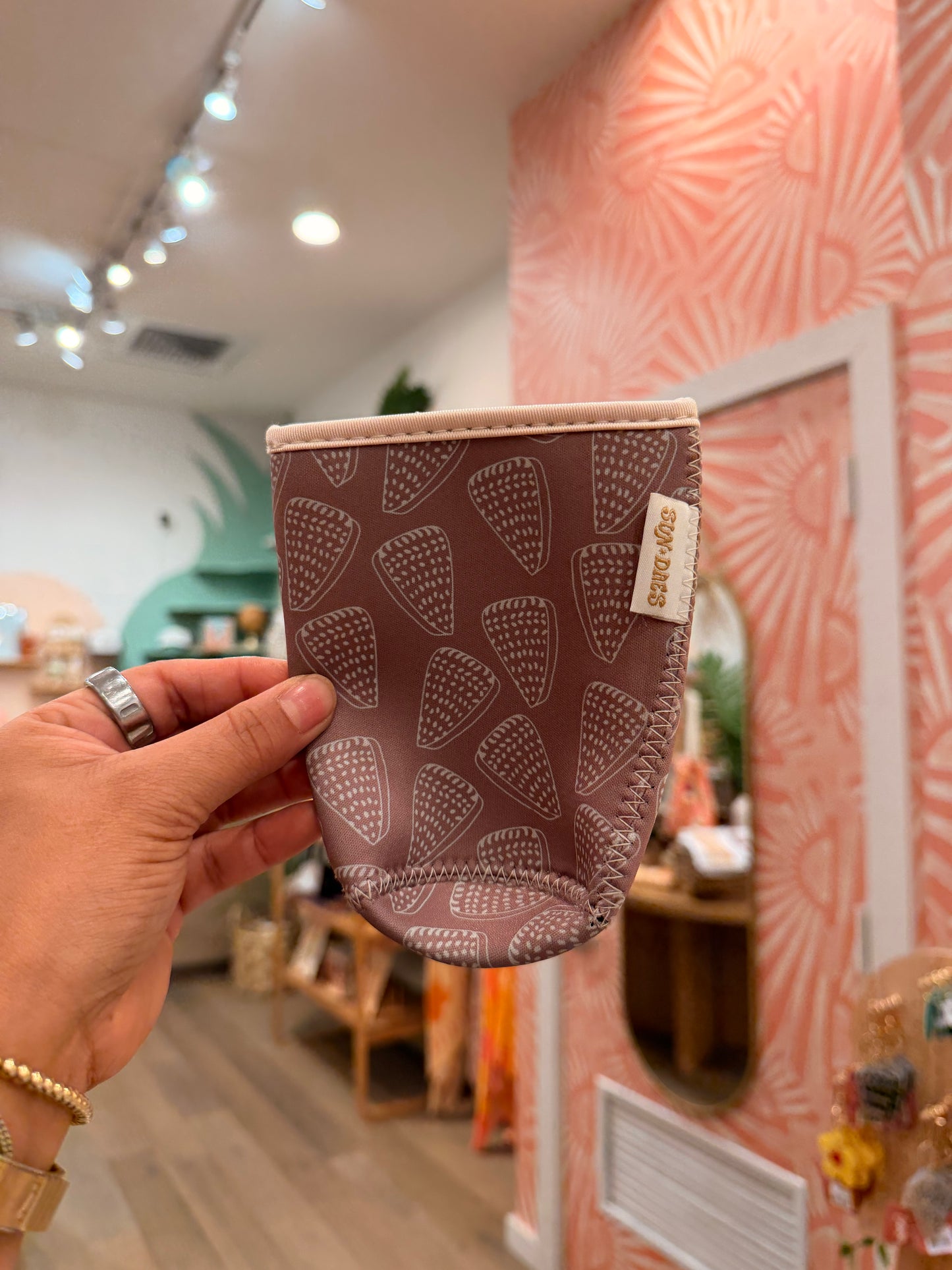 Flea cone coffee sleeve lg