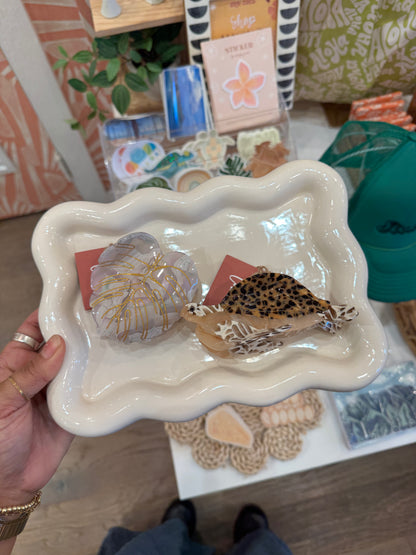 Monstera Gold claw clip