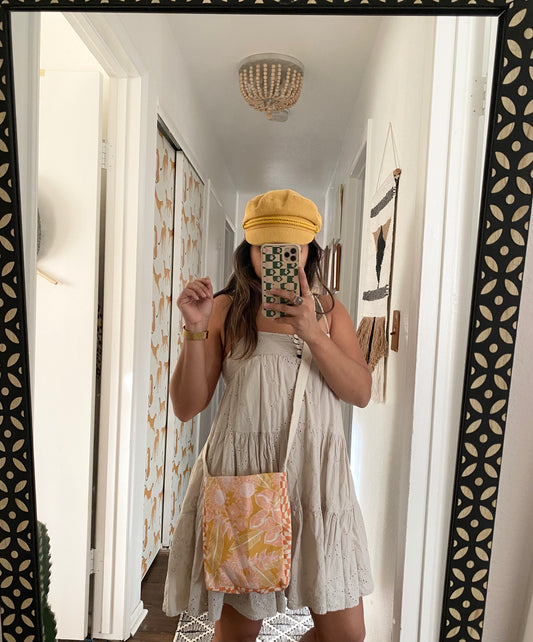 Mel crossbody in Mustard protea
